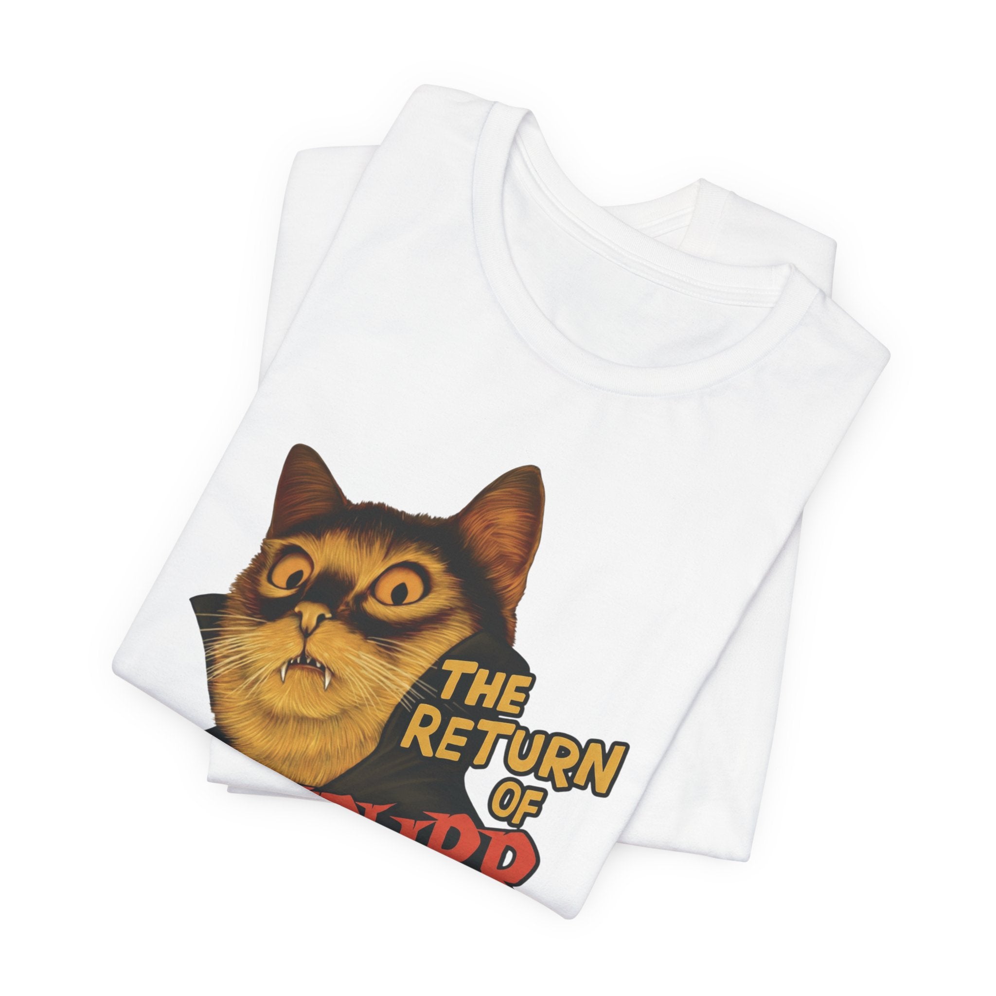 The Return of Vampurr | Retro Horror Cat Graphic Tee (Premium Unisex)