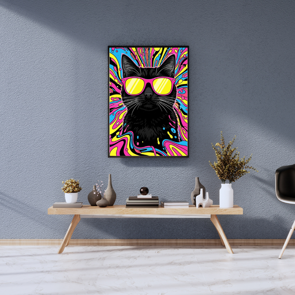Cosmic Cool Cat - Psychedelic Art Print